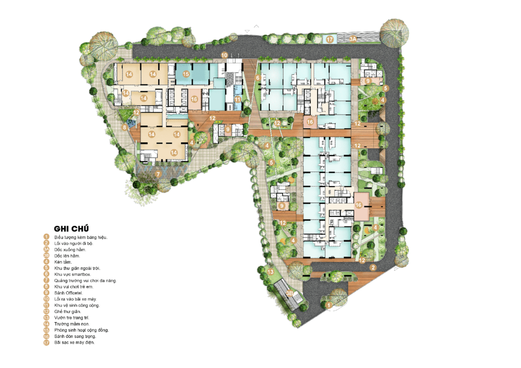 Picity Sky Park mặt bằng tiện ích Picity Sky Park mặt bằng tiện ích