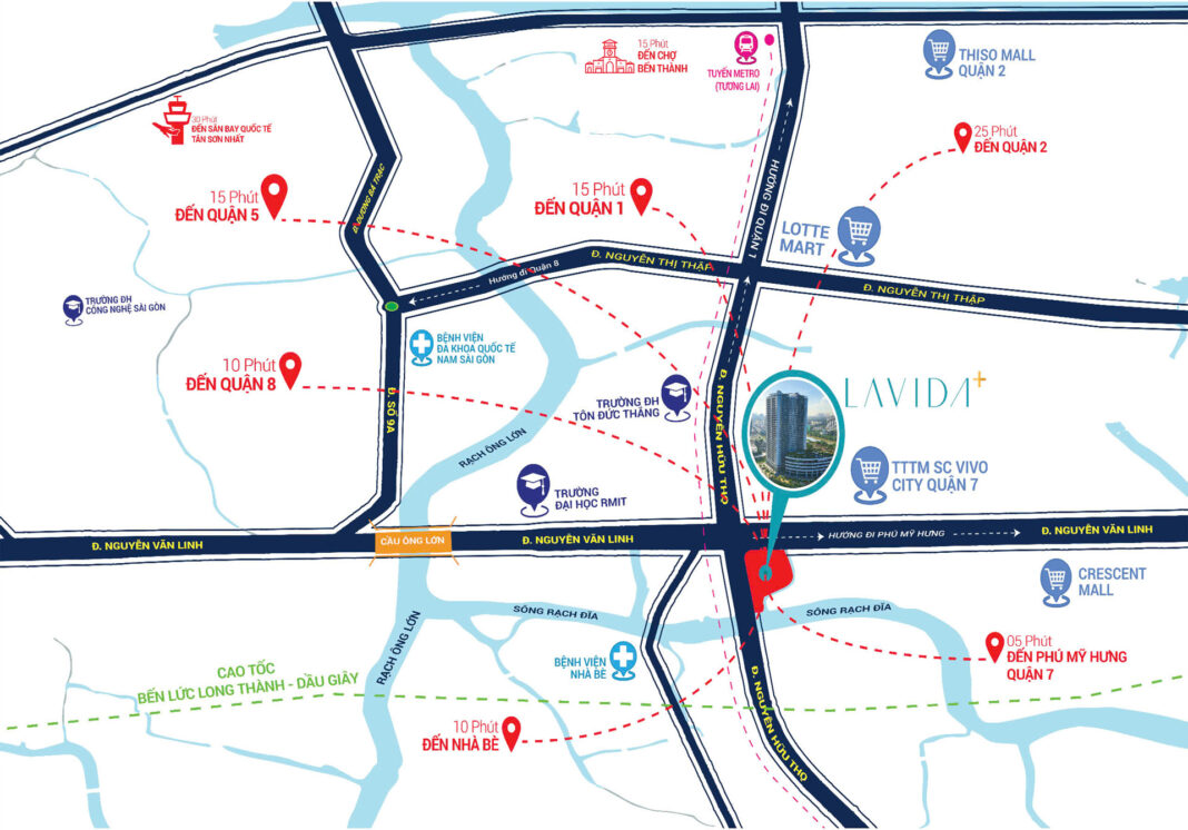 Vị trí Lavida Plus Vị trí Lavida Plus