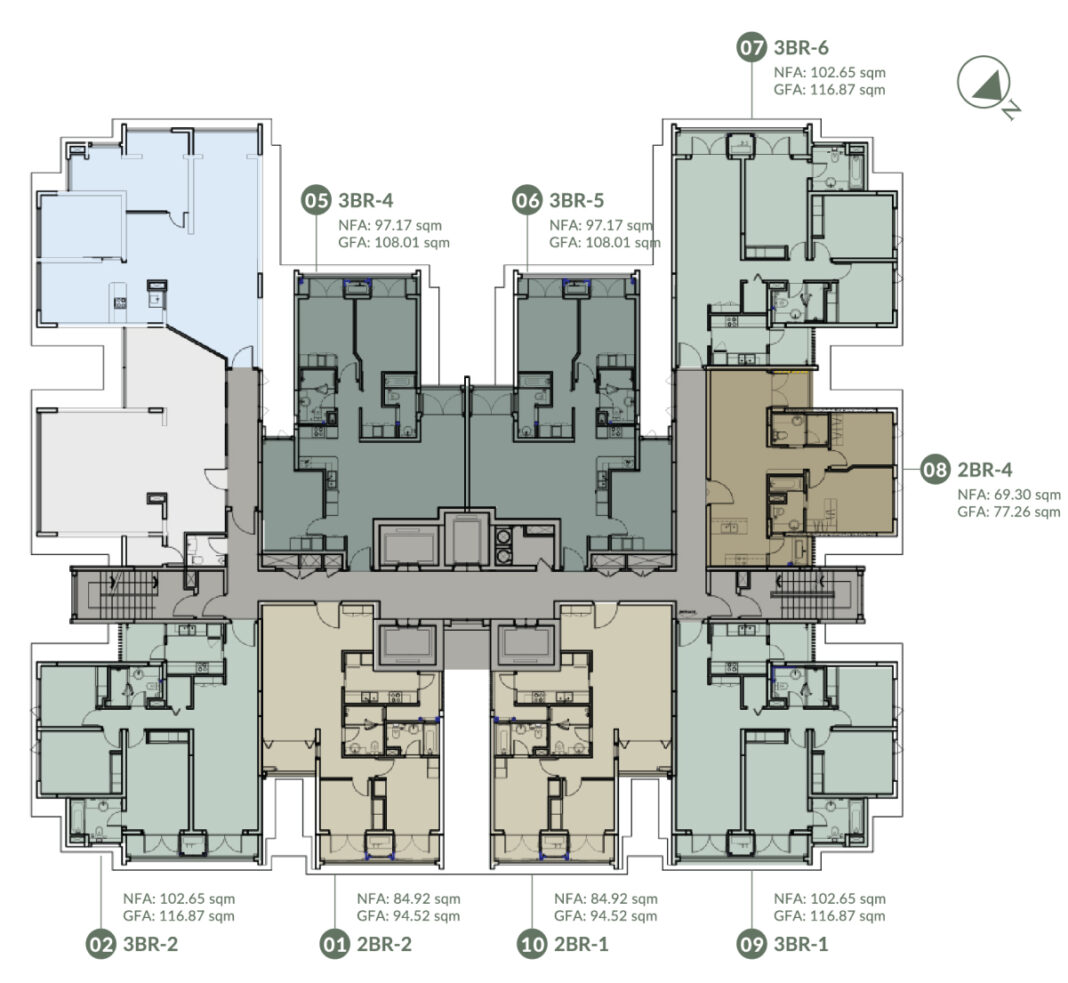 Zenity mặt bằng tầng 1 Zenity mặt bằng tầng 1