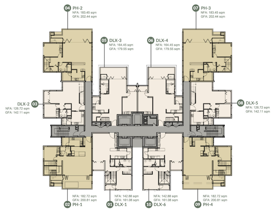 Zenity mặt bằng tầng 20 Zenity mặt bằng tầng 20