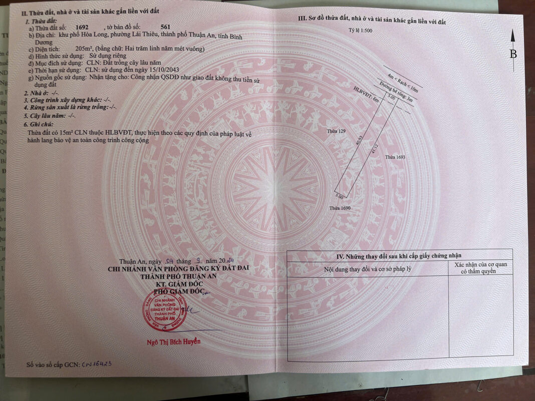 Đất nền Lái Thiêu