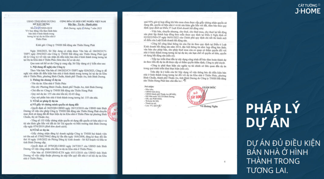 Hoàn thiện pháp lý Cát Tường J-Home Hoàn thiện pháp lý Cát Tường J-Home