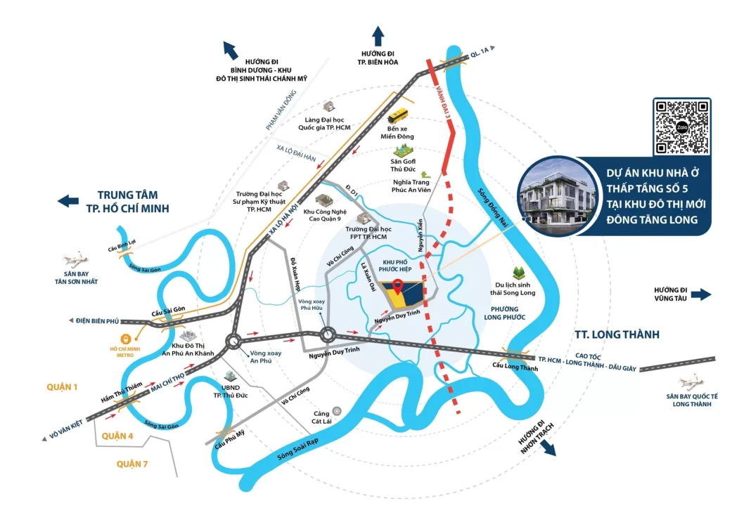 Vị trí Đông Tăng Long