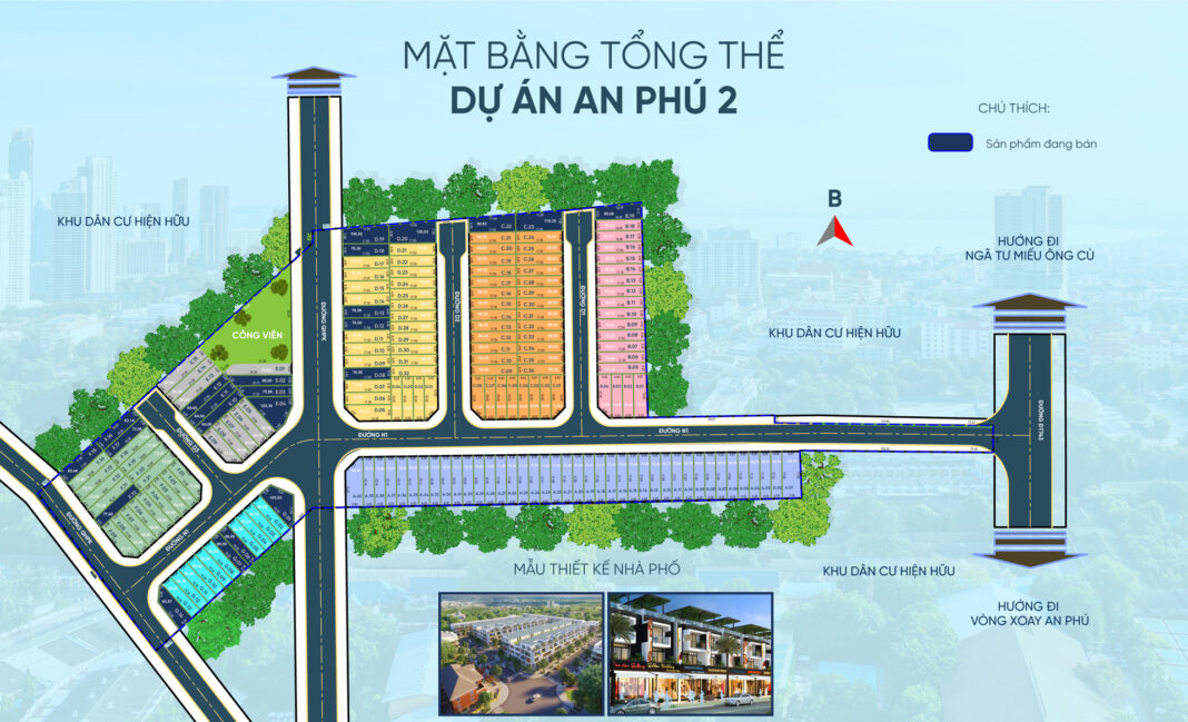 Mặt bằng dự án Lê Phong An Phú 2