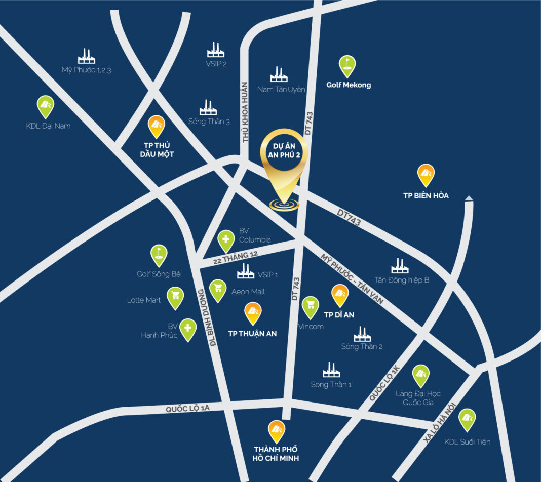Vị trí dự án Lê Phong An Phú 2 Vị trí dự án Lê Phong An Phú 2