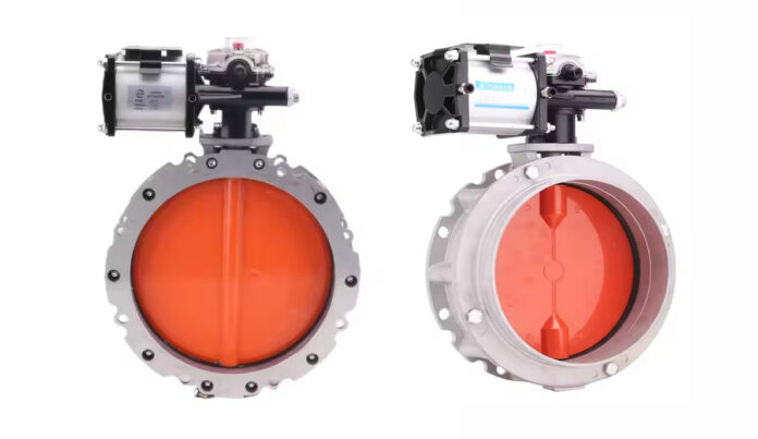 Van bướm silo điều khiển khí nén