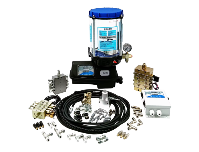 Bơm mỡ tự động cối trộn