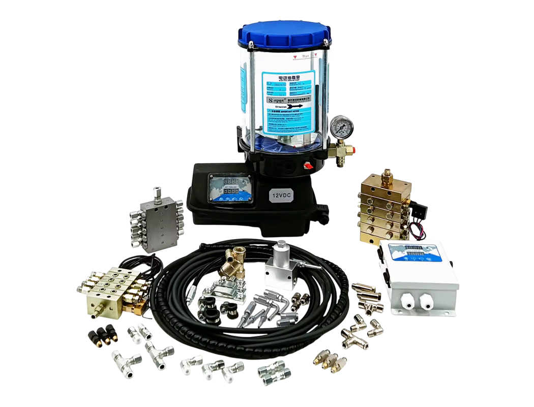 Bơm mỡ tự động cối trộn