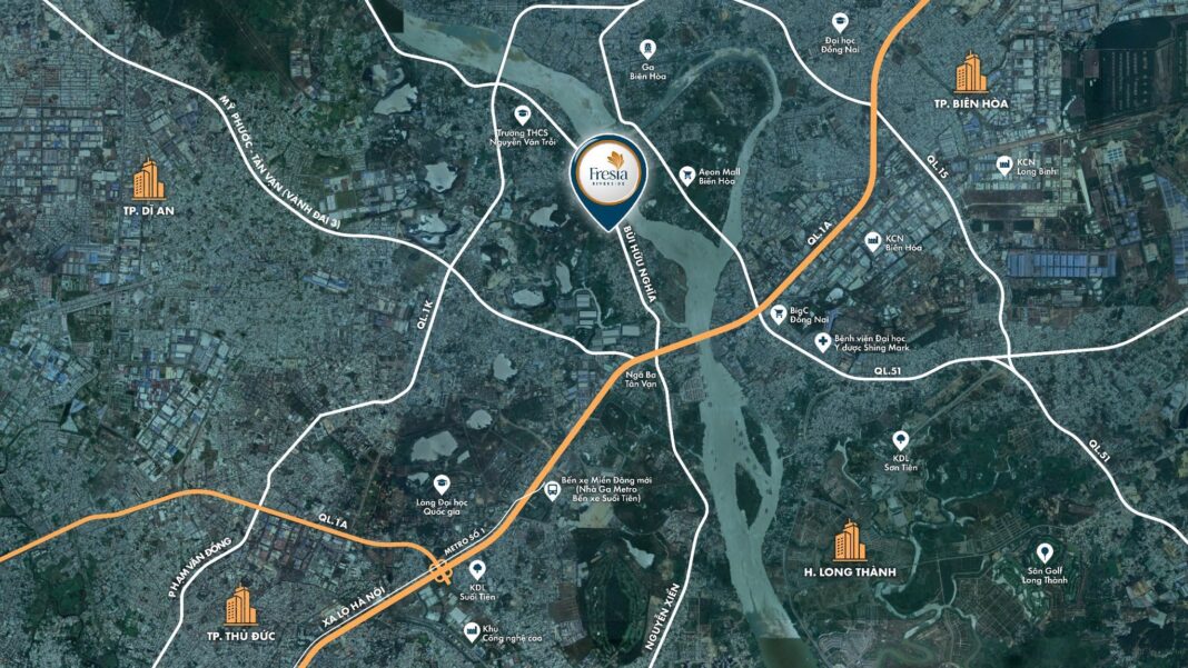 Vị trí dự án Fresia Riverside