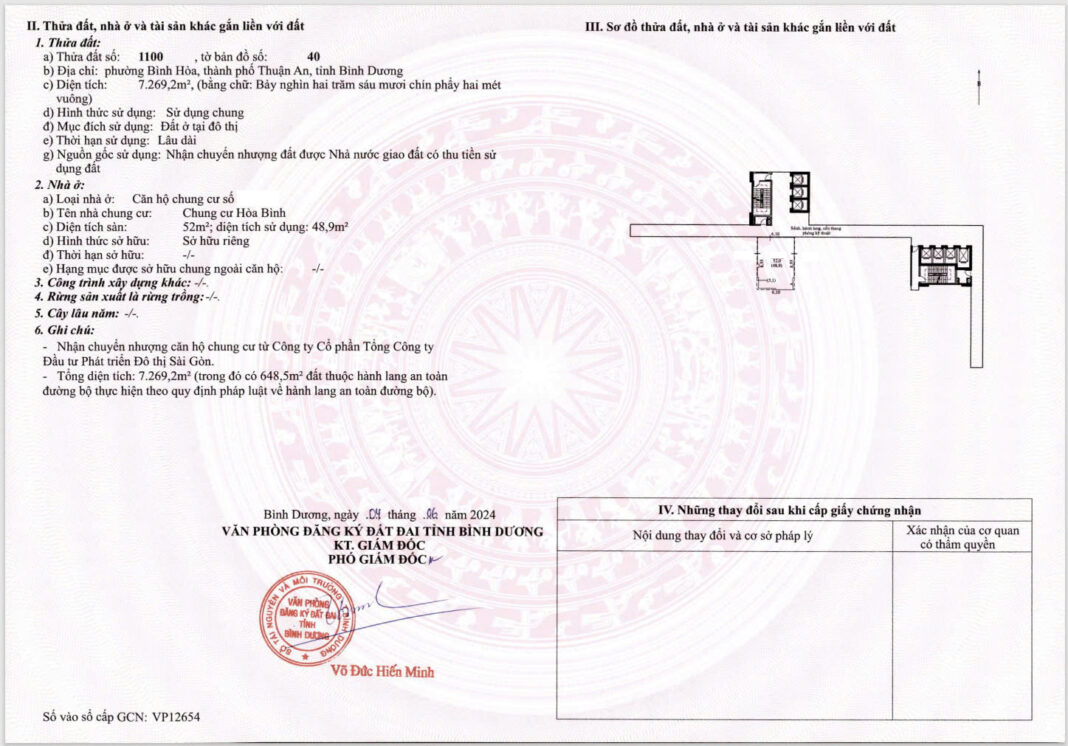 Sổ hồng căn hộ Iris Tower