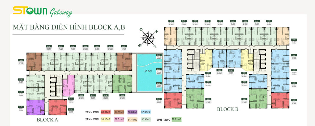 Mặt bằng Stown Gateway