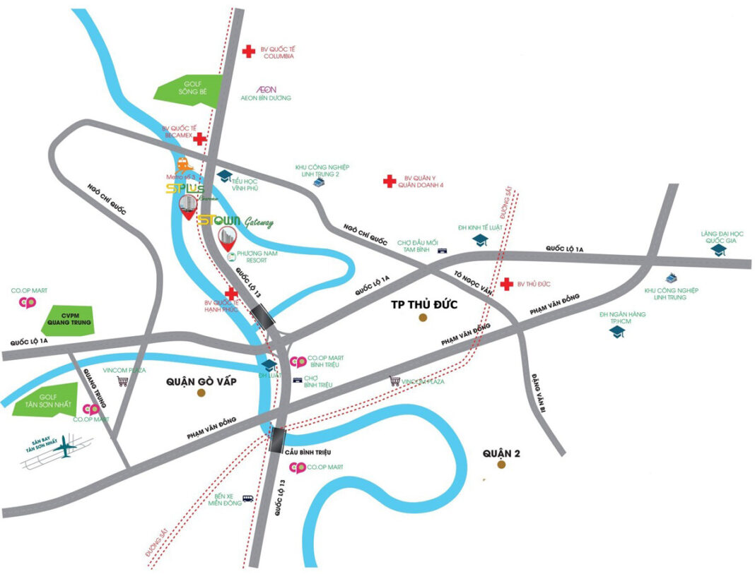 Vị trí Stown Gateway