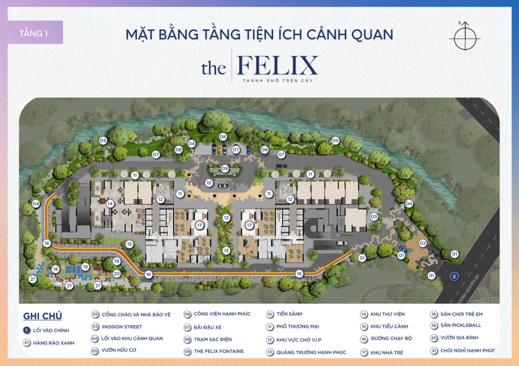 The Felix mặt bằng tiện ích