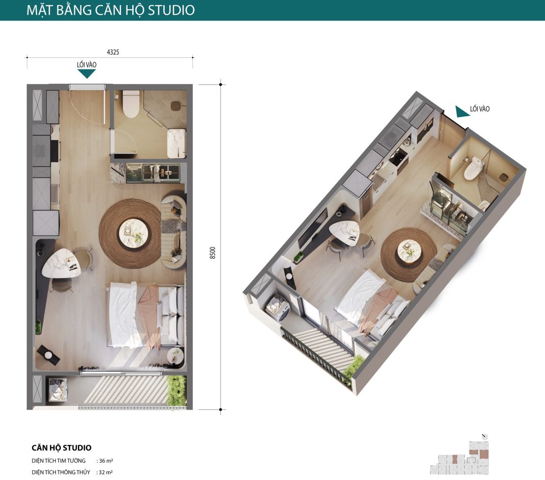 Căn hộ SkyZen Studio Căn hộ SkyZen Studio