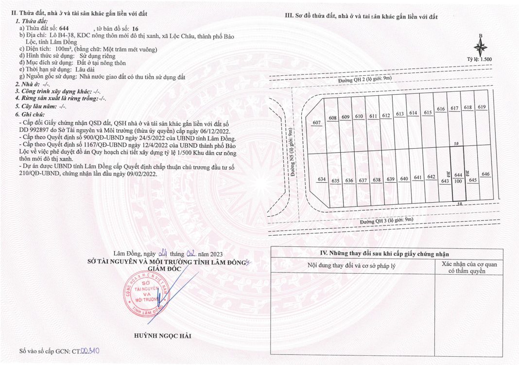 Sổ hồng Phú Gia Bảo Lộc Sổ hồng Phú Gia Bảo Lộc
