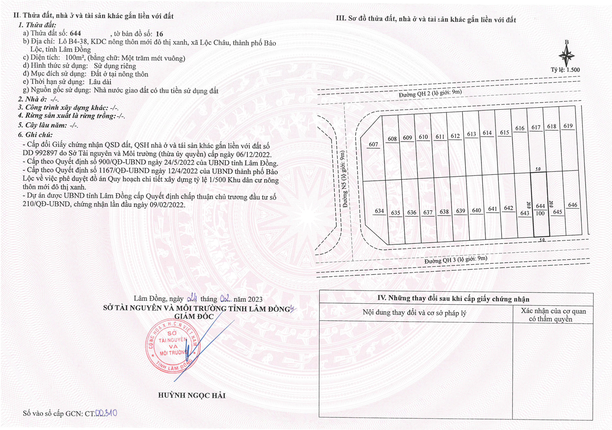 Sổ hồng Phú Gia Bảo Lộc