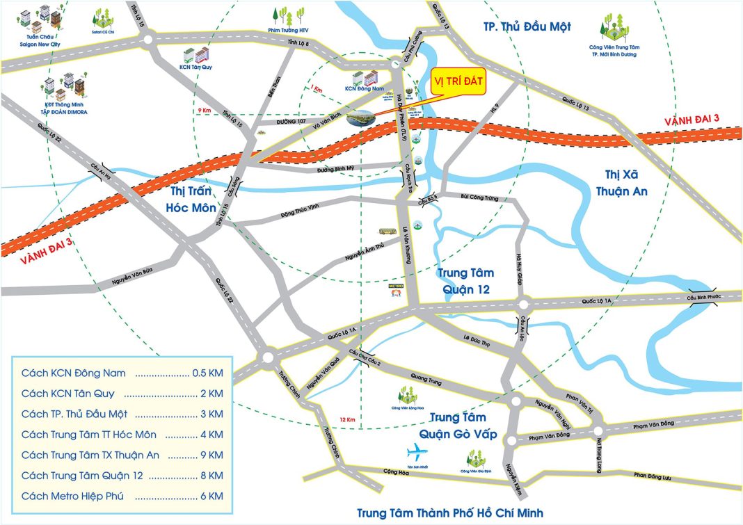 Vị trí đất Bình Mỹ Củ Chi