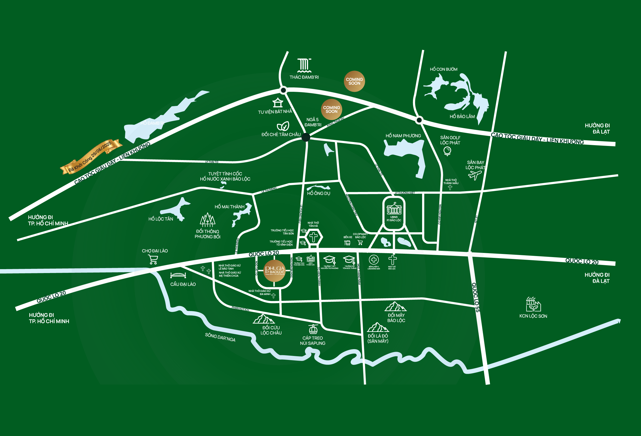 Vị trí Phú Gia Bảo Lộc