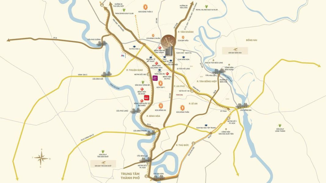 Vị trí dự án A&K Tower