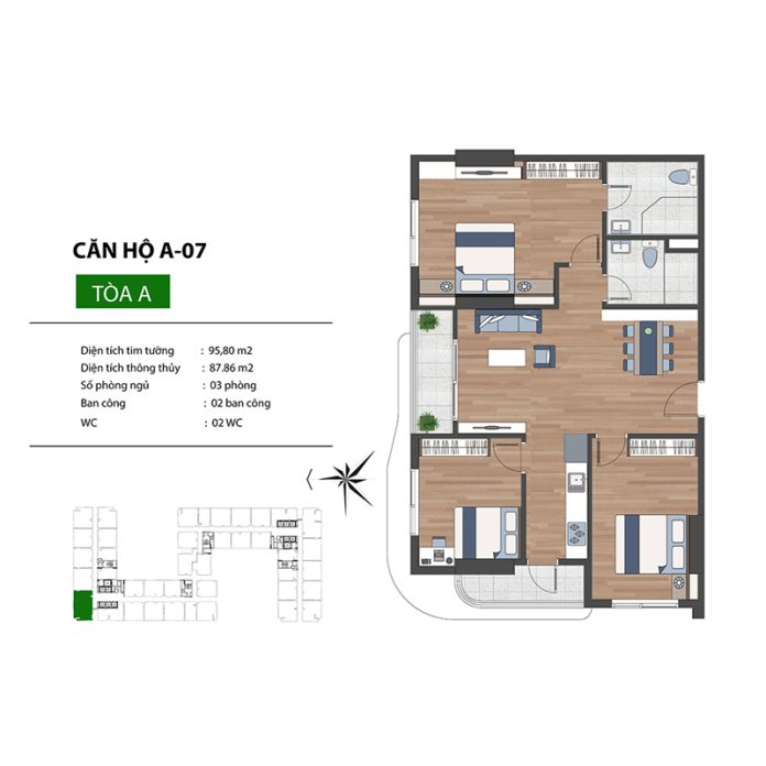 Benhill mẫu căn hộ 3PN Benhill mẫu căn hộ 3PN