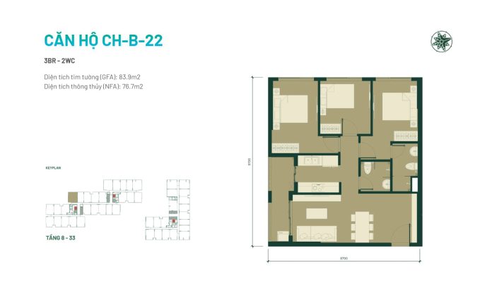 Căn hộ 3PN Căn hộ 3PN