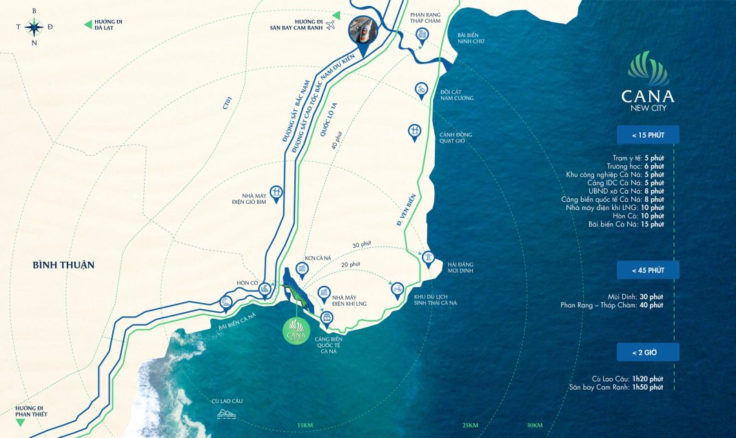Vị trí dự án Cà Ná New City